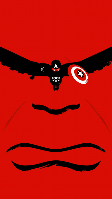 Captain America: Brave New World, Minimalist, Red background, 2025 Movies, 5K, Thunderbolt Ross (Red Hulk)