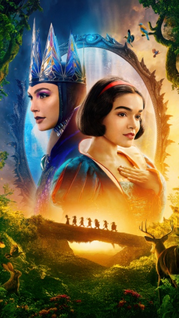 Snow White, Poster, Gal Gadot, Rachel Zegler, Disney movies, Disney Princess, 5K, 2025 Movies