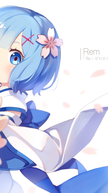 Cute Rem, Anime girl, Re:Zero