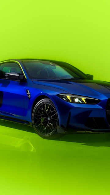 BMW M4 CS Edition VR46, 8K, 2025, 5K, Green background