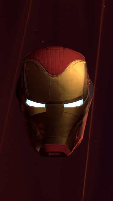 Iron Man, Helmet, Tony Stark, Dark red, Minimalist, Marvel Superheroes, 5K