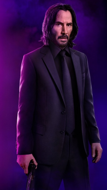 John Wick, Ballerina, Neon background, 2025 Movies, 5K, Keanu Reeves as John Wick