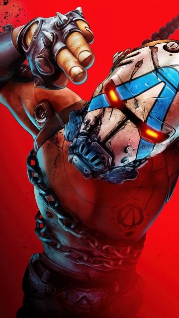 Borderlands 4, Textless, 2025 Games, PC Games, PlayStation 5, Xbox Series X and Series S, Red background