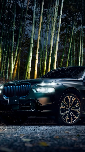 BMW X7 M60i xDrive Black, 2025, 5K, 8K, BMW X7, Luxury SUV, Black cars, Dark aesthetic