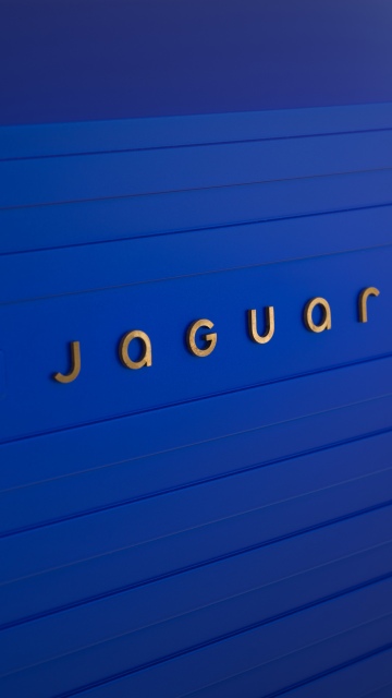 Jaguar, New logo, French Ultramarine, 5K, 8K, Blue aesthetic, Blue background