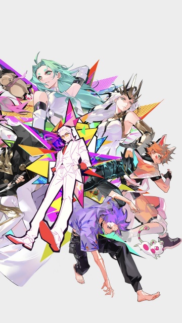 To Be Hero X, Poster, White background, Anime series