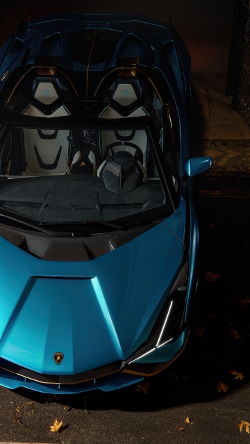 Lamborghini Sián Roadster, 5K, Hybrid sports car