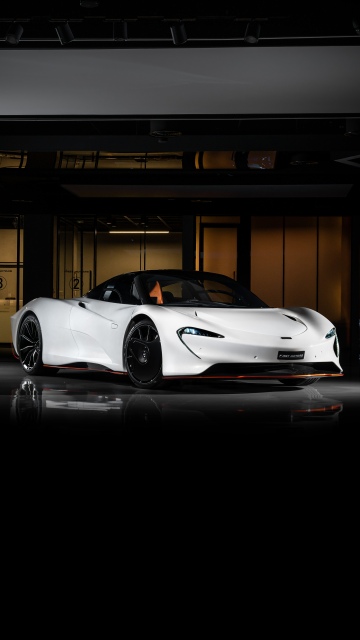 McLaren Speedtail, Vertical, White cars