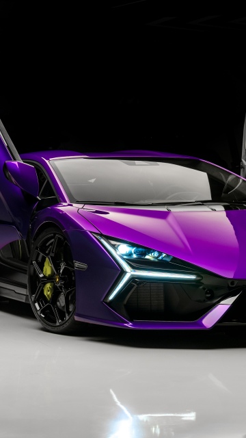 Lamborghini Revuelto, Purple aesthetic, 5K, 8K