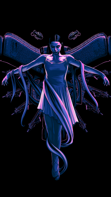 Ballerina, AMOLED, 2025 Movies, Ana de Armas, Illustration, 5K