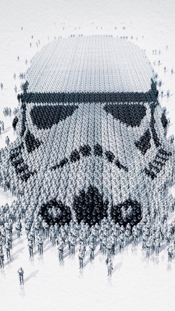 Star Wars, Stormtroopers, White aesthetic, White background, 5K