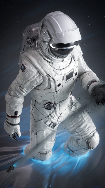 Astronaut, Dark aesthetic, Deep space, Space exploration, Space artwork, Space dust, 5K, Dark background
