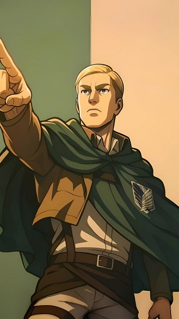 Erwin Smith, Attack on Titan, 5K, 8K, Minimalist