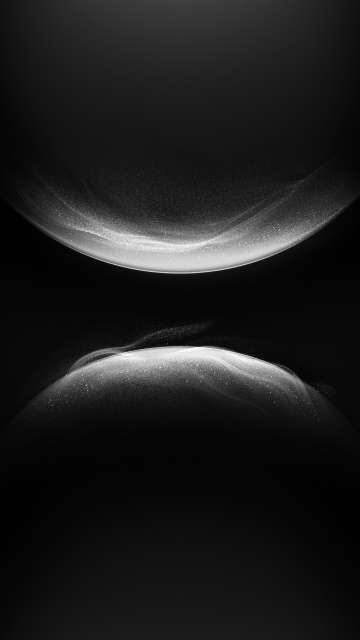 Huawei, Dark theme, Stock, Monochrome, Glowing particles, Curves, Dark background, 5K