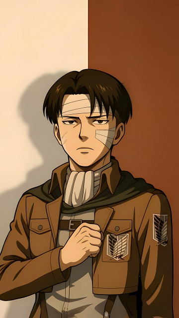 Levi Ackerman, 8K, Attack on Titan, Survey Corps, Minimalist, 5K