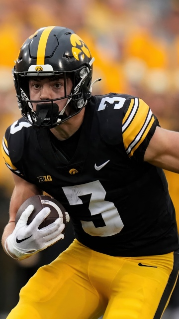 Cooper DeJean, College football, American football player, 5K, Iowa Hawkeyes
