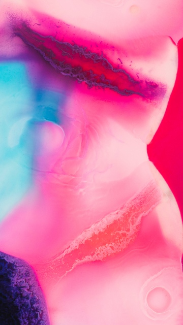 Fluid art, 8K, Pink abstract, Vibrant, 5K