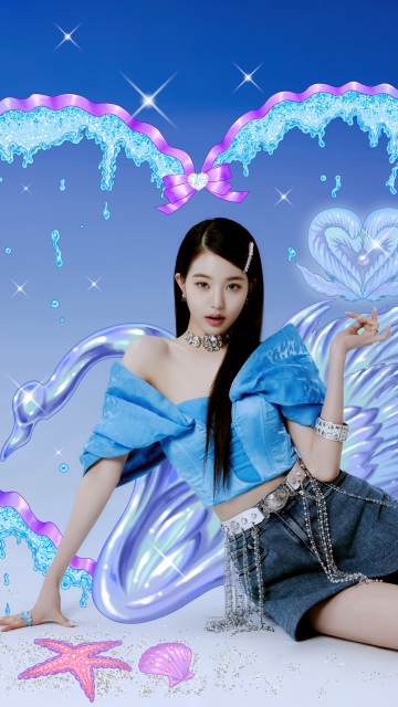 Jang Wonyoung - Love Dive, 5K, Vertical, K-pop idol