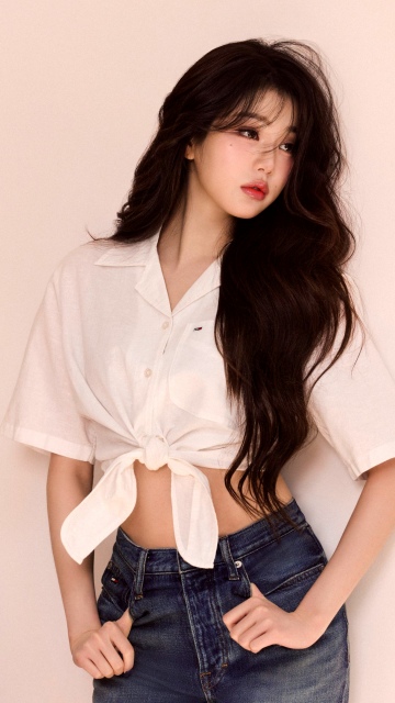 Jang Wonyoung, Denim outfit, Fashion, K-pop