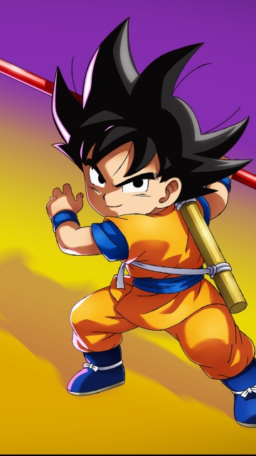 Goku DAIMA, Dragon Ball Z: Kakarot, Video Game, Gradient background, Son Goku