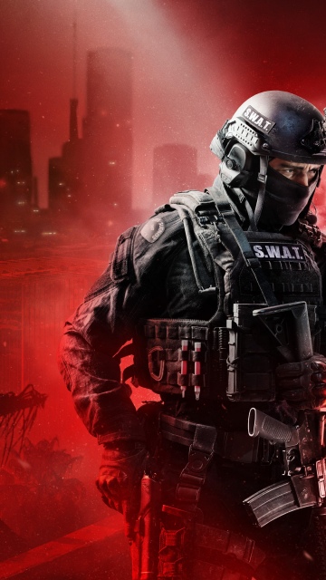 Ready or Not, Game poster, Video Game, SWAT, Red background, 2025 Games