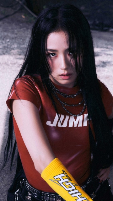 Jisoo - JUMP, 8K, K-Pop singer, 5K, Latex
