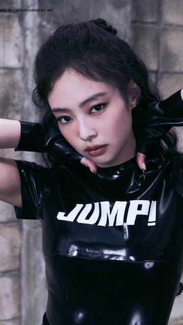 Jennie - JUMP, Portrait, Blackpink, K-Pop singers, Latex, 5K