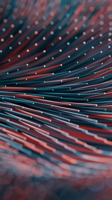 Data illustration, Waves, Bokeh, 5K, 8K