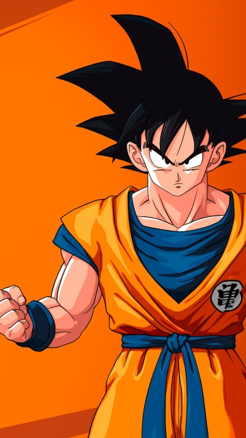 Goku, Orange background, Dragon Ball Z: Kakarot, Anime game