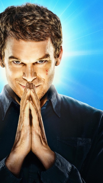 Dexter: Resurrection, 2025 Series, Dexter Morgan, Michael C Hall, TV series, Blue background