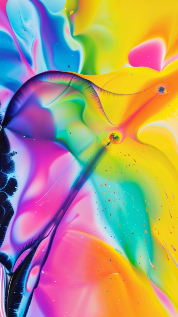 Vibrant, Liquid art, Abstract art, Colorful background, 5K