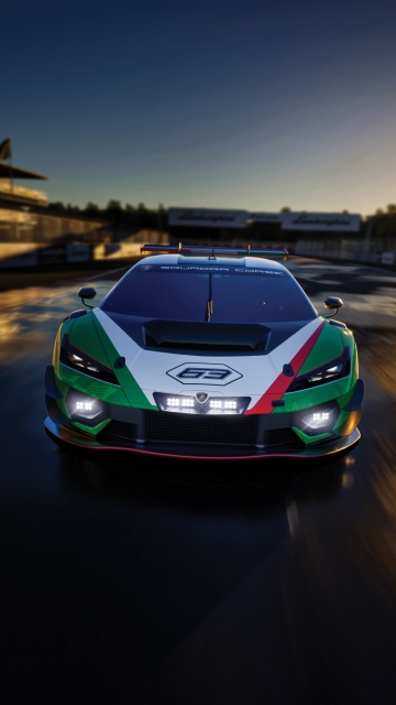 Lamborghini Temerario GT3 Race track