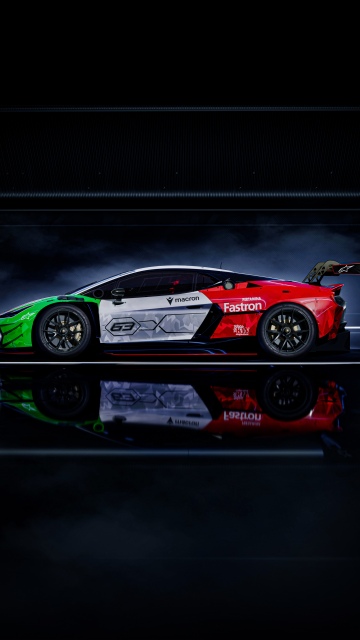 Lamborghini Temerario GT3, Dark background 5K