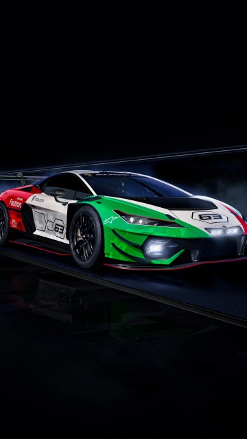 Lamborghini Temerario GT3, iPhone wallpaper