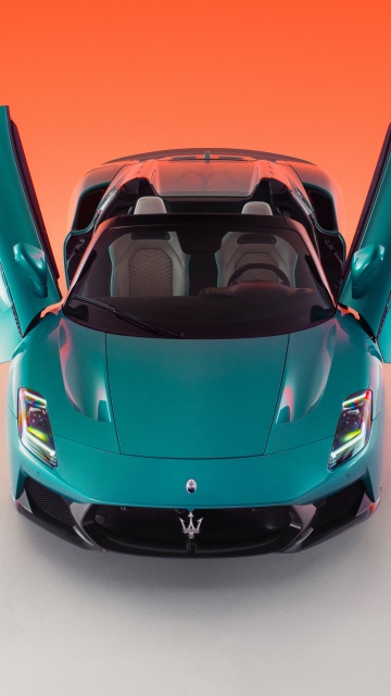Maserati MCPURA Cielo, 5K, Gradient background