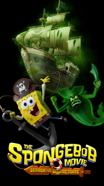 The SpongeBob Movie: Search for SquarePants, Black background, 5K, 2026 Movies, Animation movies