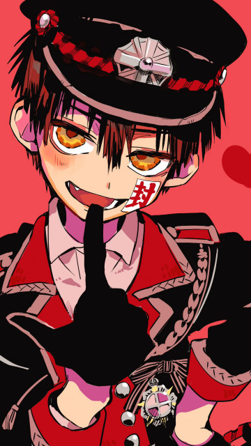 Toilet-Bound Hanako-kun, 5K, Anime poster, Red background