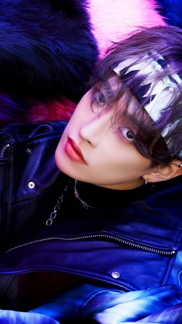 Hongjoong, ATEEZ, Vibrant, Neon, K-pop idol
