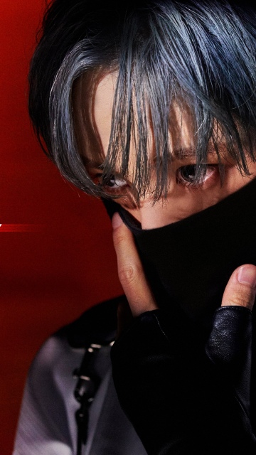Yunho, ATEEZ, Red background, South Korean Singer