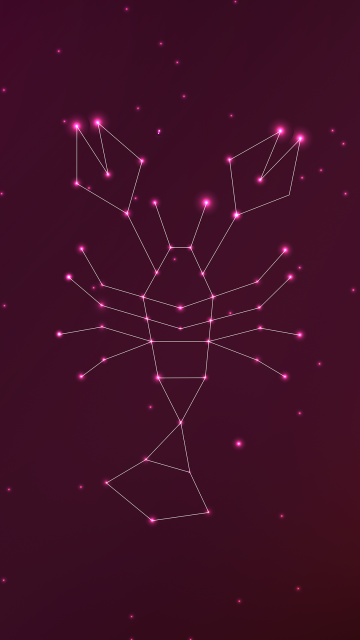 Ubuntu 23.04 (Lunar Lobster), Stock, Abstract background, Purple background, ubuntu
