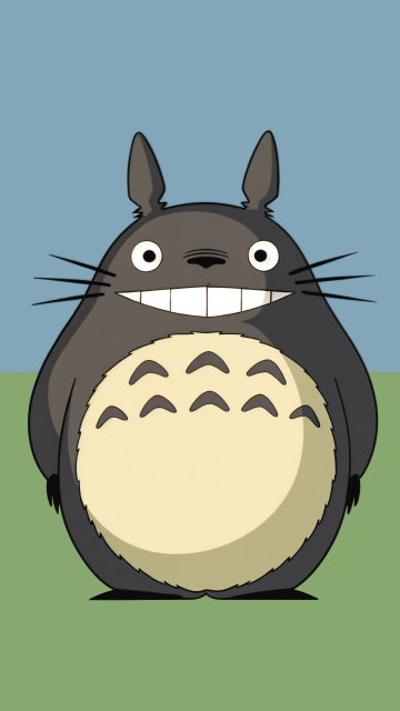 Totoro, 5K, Minimalist, My Neighbor Totoro, Studio Ghibli, Anime poster