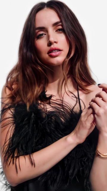 Ana de Armas, White aesthetic, White background, Actress