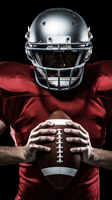 American football player, 8K, AMOLED, 5K, Jersey, Helmet, Black background