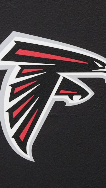 Atlanta Falcons, Minimal logo, Dark background, NFL team, 5K