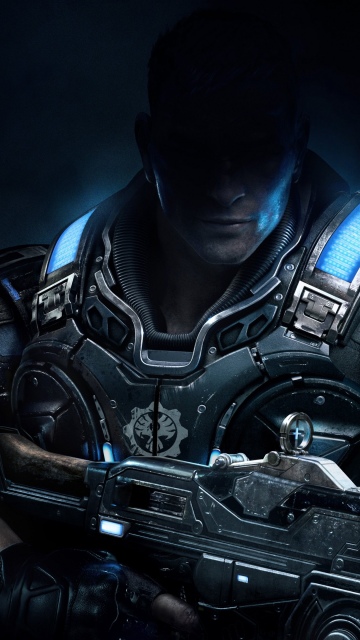 JD Fenix, Gears of War 4, Video Game, Dark background