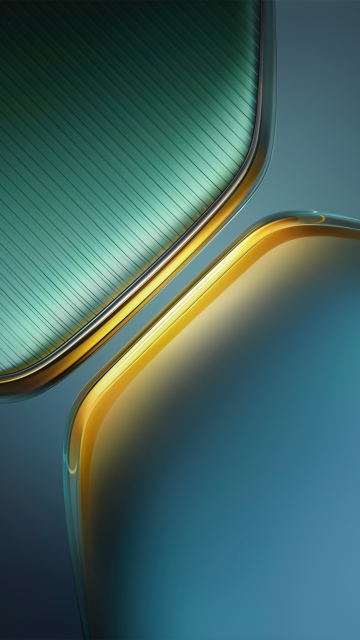 Teal, Abstract design, Curves, Stock, 5K, Pentagon