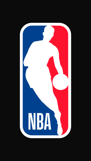 NBA Logo, Black background, 5K, Minimalist, NBA