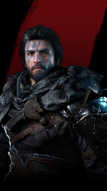 Crimson Desert, Game Art, Kliff, Black background, Warrior, Armor