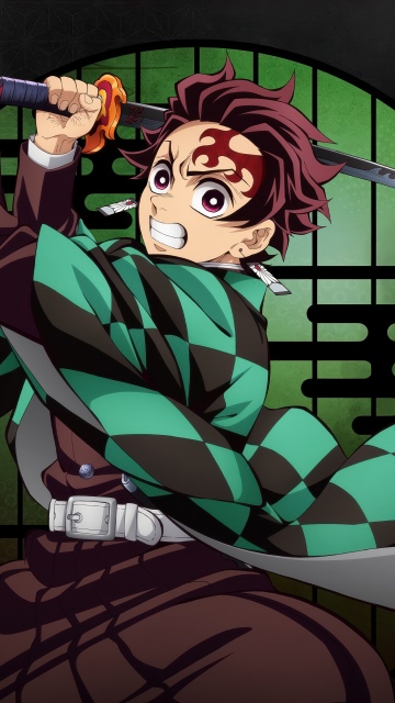 Tanjiro Kamado - Infinity Castle, 5K, Anime movie, Demon Slayer: Kimetsu No Yaiba Infinity Castle, Black background, Tanjiro Kamado