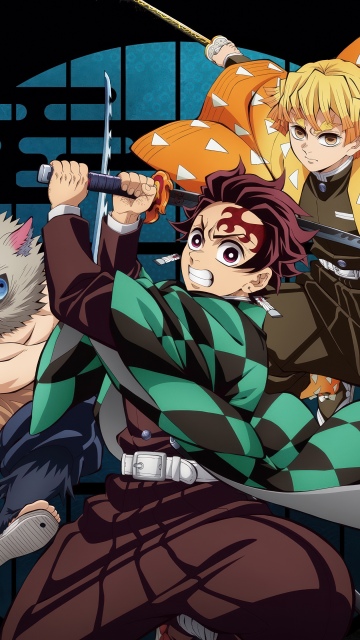 Demon Slayer: Kimetsu No Yaiba Infinity Castle, Anime movie, 5K, Tanjiro Kamado, Zenitsu Agatsuma, Inosuke Hashibira